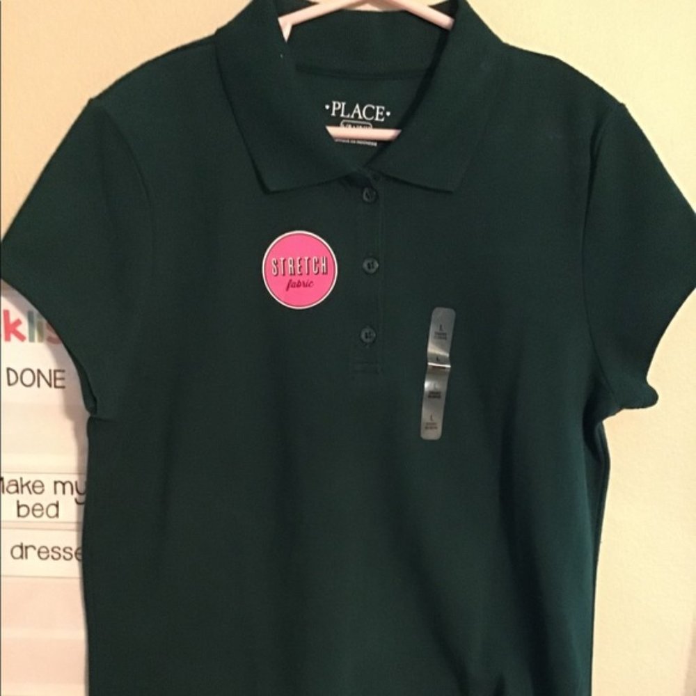 GirlsChildrens Place Short Sleeve Stretch Fabric L